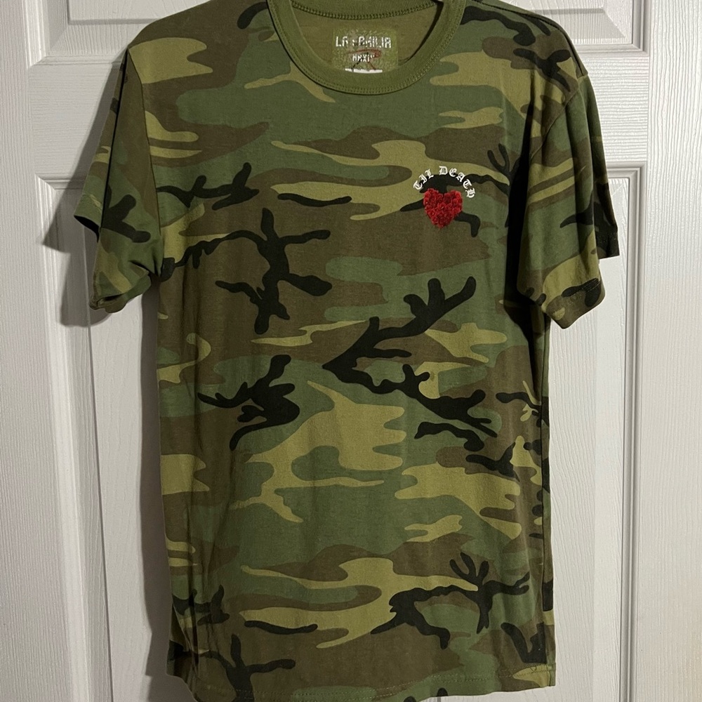 Camo and roses shirt